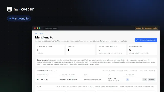Upgrade e reparo de computadores sem alarmes falsos: como funciona a janela de manutenção