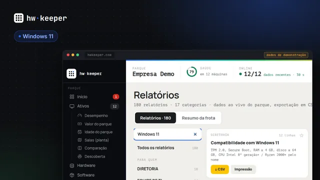 Como verificar a compatibilidade com o Windows 11 em todos os computadores do escritório