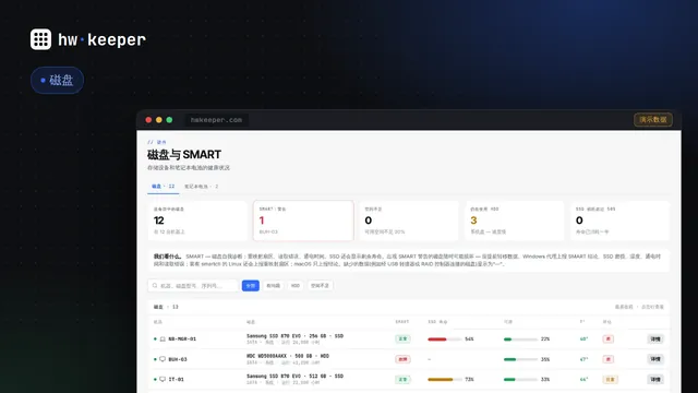 SMART 实战：Windows、Linux 和 macOS 实际上能告诉你哪些磁盘信息